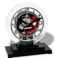 Lon Hatot Skeletonized Art Deco Clock Lon Hatot