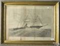 Two Naval lithographs of the US Steam Sloop Wyoming