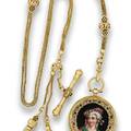 SWISS ENAMEL PENDANT WATCH