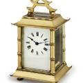 PAGODA CARRIAGE CLOCK Duverdrey  Bloquel