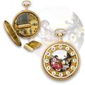 MUSICAL QUARTERREPEATING WATCH WITH PAINTED ENAMEL DIAL Perrin frres