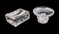 2 Lalique Items Wheat Epis Box  Nogent Bowl