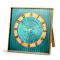 Gbelin Green Enamel Striking Desk Clock E