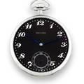 Movado  Black Dial  Breguet Numerals Movado