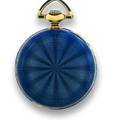 Gruen Gold  Blue Enamel Pendant Watch Gruen