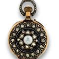 Diamond and Pearl Pendant watch Swiss