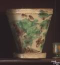 Shenandoah Valley redware flower pot and attached undertray 19th c