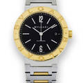 Bulgari Stainless Steel and Yellow Gold Bulgari