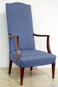 New England Federal mahogany lolling chair ca 1810