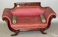Federal style mahogany childs sofa late 19th c