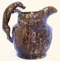 Rockingham pitcher late 19th c