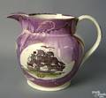Sunderland pink luster pitcher early 19th c