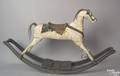 Carved and painted rocking horse late 19th c