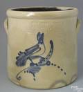 Twogallon stoneware crock 19th c