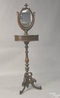 Victorian burlwood shaving stand