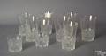 Lalique including 8   5 glasses and a matching smaller glass