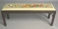Chippendale style needlepoint upholstered bench