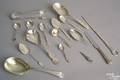 Fifteen pieces of silver flatware to include a serving spoon by Jenkins  Jenkins