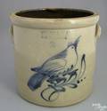 Threegallon stoneware crock 19th c
