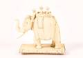 Chinese Carved Ivory Elephant wRiders