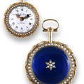 Royal Blue Enamel Pierre Le Roy a Paris