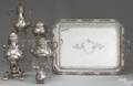 Tetard Freres Paris silver 6piece tea service late 19th c