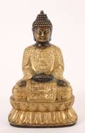 Gilt Bronze Buddha Figural Sculpture
