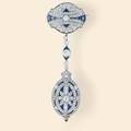 Art Deco Sapphire  Diamond Gruen Watch Co