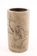 Chinese Ceramic Cylindrical Brush Pot