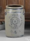 Four gallon stoneware crock 19th c