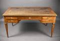 French Walnut Bureau Plat wOrmolu Mounts