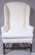 English Chippendale mahogany wing chair ca 1760