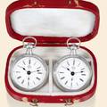 Pair of Miniature Silver Watches Felix Guinand