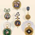 Collection of Six Enameled Watches Swiss