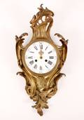 French Bronze Cartel Clock Sold by Tiffany  Co