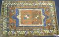 Kazak throw rug ca 1900