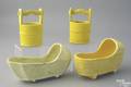 Pair of canary type miniature cradles 19th c