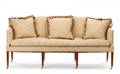 George III Style Mahogany Upholstered Settee