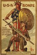 Third Liberty Loan Campaign Boy Scouts of America WWI Lithograph Poster