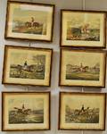 Six Framed Ackerman Hunting Engravings