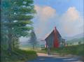 Oil on Canvas Country Scene