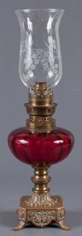 19th Century French Oil Lamp