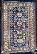 Shirvan throw rug ca 1910