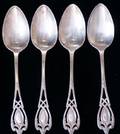 Monticello Lunt Silversmiths Spoons Four 4