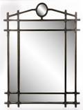 Large MintonSpindell Black Sectioned Mirror