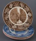 Porcelain Commemorative Plates Five 5