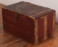 Red Painted Pine Box