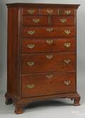 Pennsylvania Chippendale walnut tall chest ca 1770
