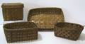 Four New England painted baskets