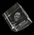 PEL CRYSTAL MEMENTO WITH ETCHED PORTRAIT